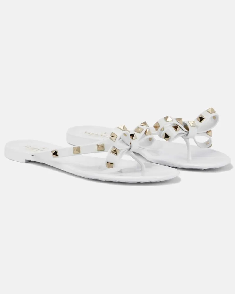 Valentino Garavani Sandalen Rockstud Weiß