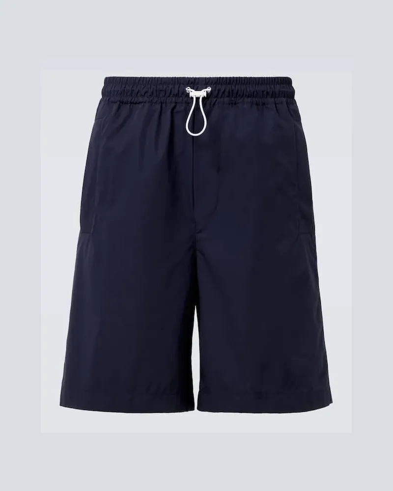 Gucci Shorts aus Baumwollpopeline Blau