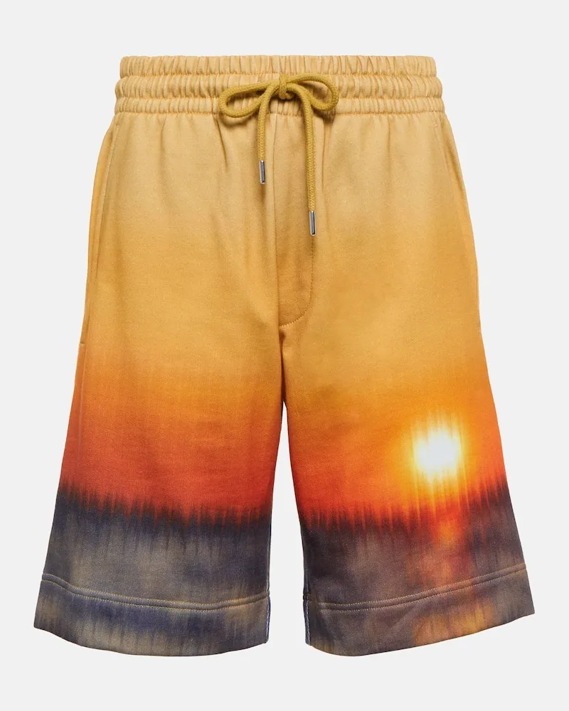 Dries van Noten Shorts aus Baumwoll-Jersey Multicolor