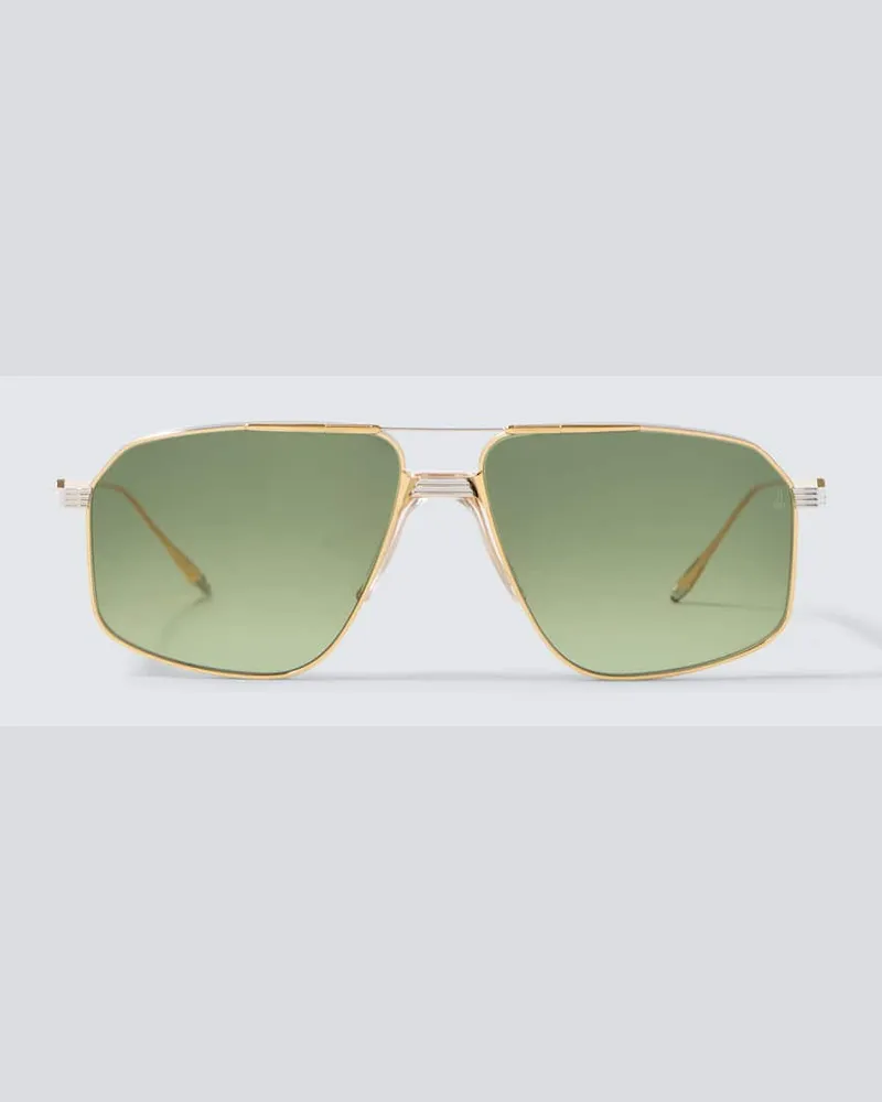 Jacques Marie Mage Aviator-Sonnenbrille Gold