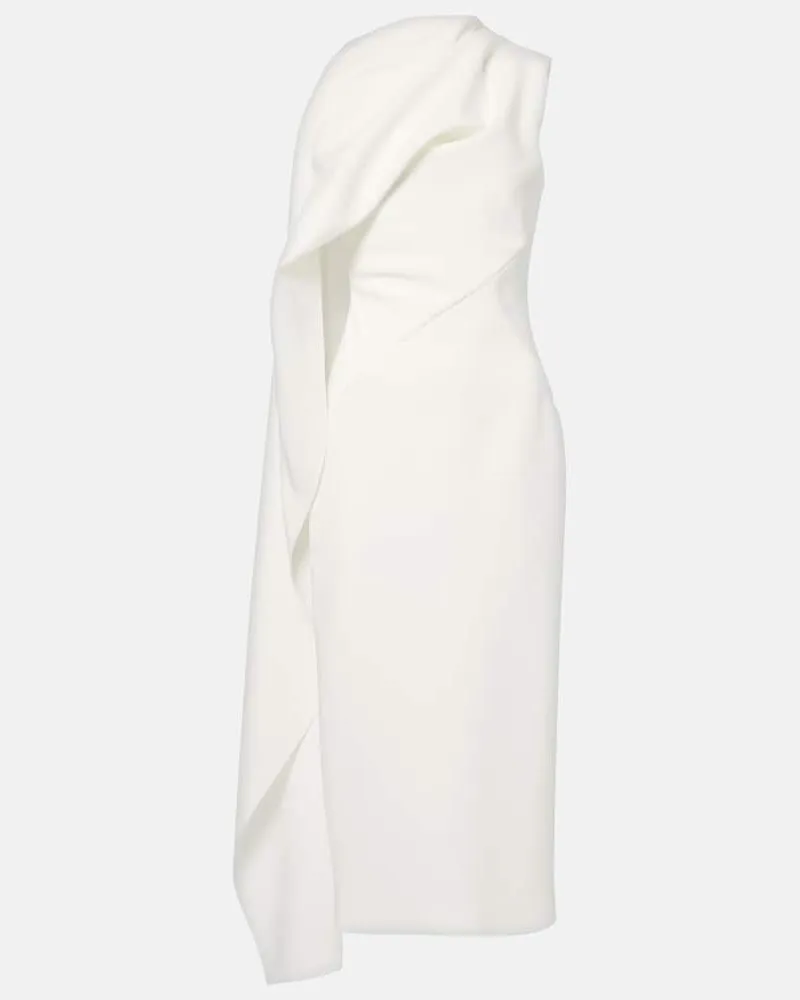 Roksanda Ilincic Bridal Midikleid Edith aus Crêpe Weiß