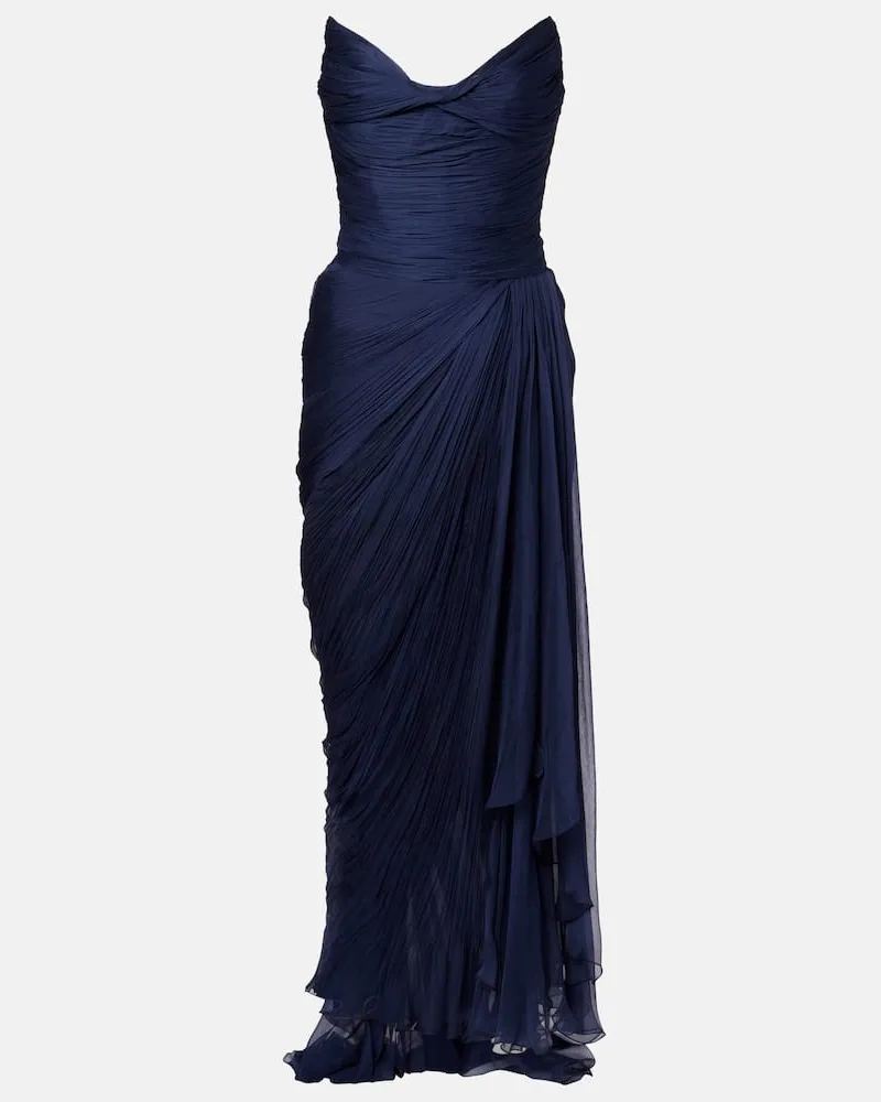 Maria Lucia Hohan Robe Heidi aus Seide Blau