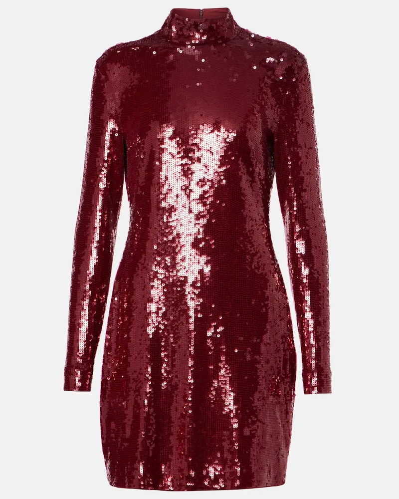 Veronica Beard Minikleid Sylee mit Pailletten Rot