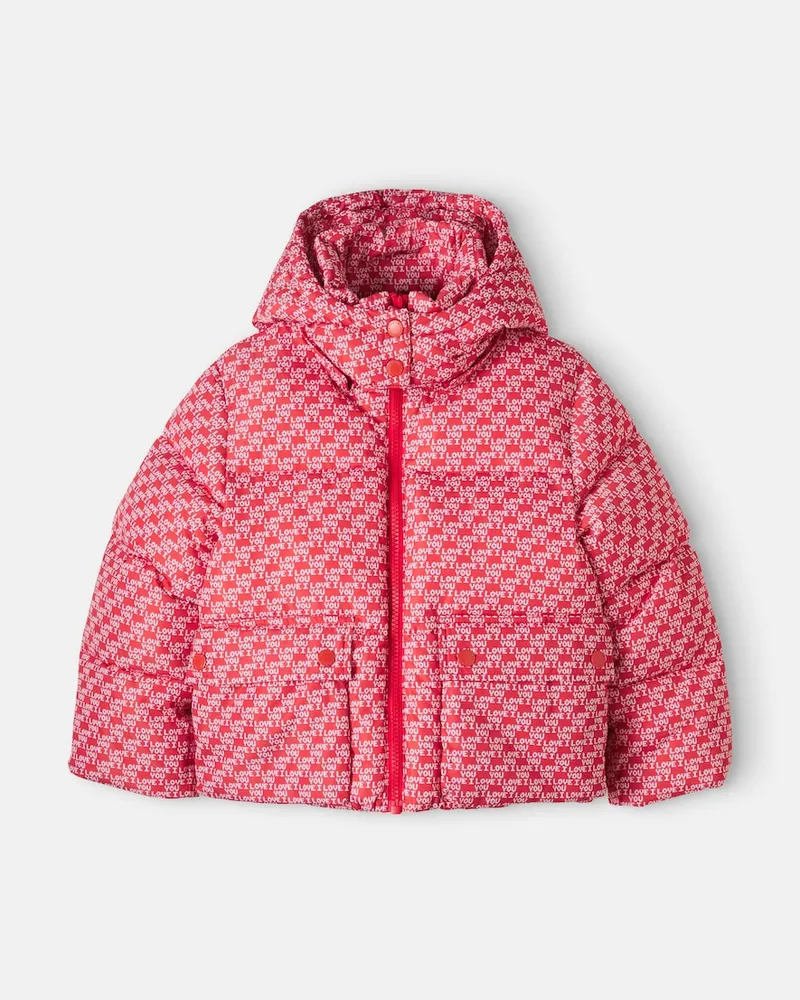 Stella McCartney Kids Wattierte Jacke Rot