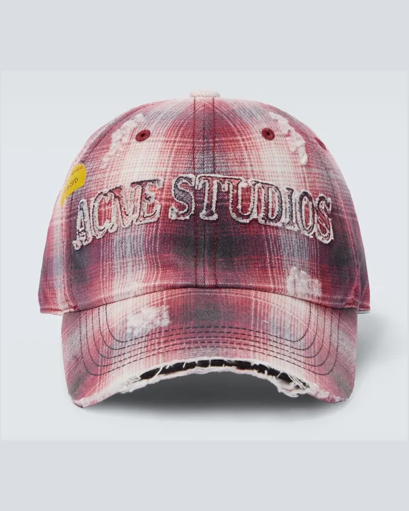Acne Studios Baseballcap aus Canvas Multicolor