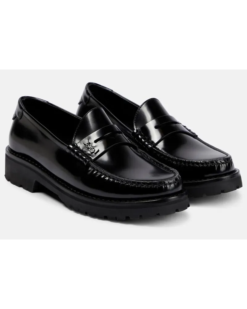 Saint Laurent Loafers Le Loafer aus Leder Schwarz