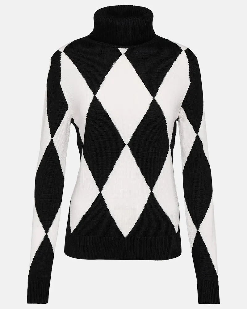 Perfect Moment Skipullover Diamond aus Wolle Multicolor