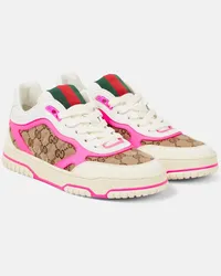 Gucci Sneakers  Re-Web aus Leder Weiss