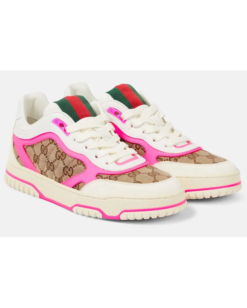 Gucci Sneakers  Re-Web aus Leder Weiss