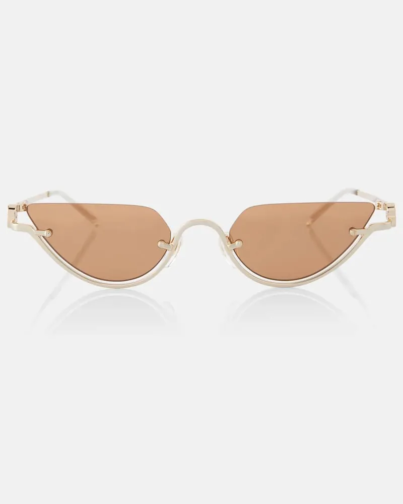 Gucci Cat-Eye-Sonnenbrille Double G Gold
