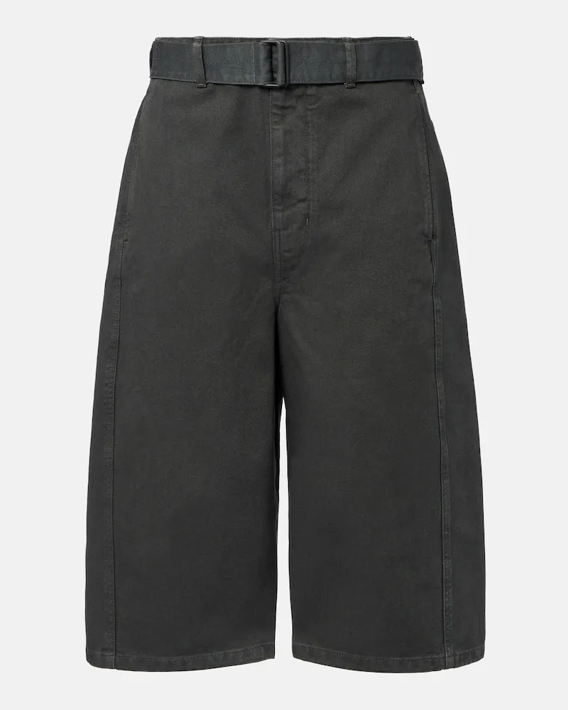 Christophe Lemaire Jeansshorts Twisted Blau