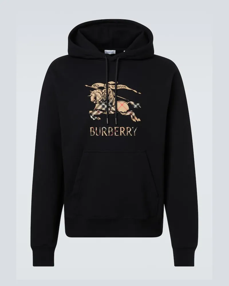 Burberry Hoodie EKD aus Baumwoll-Jersey Schwarz