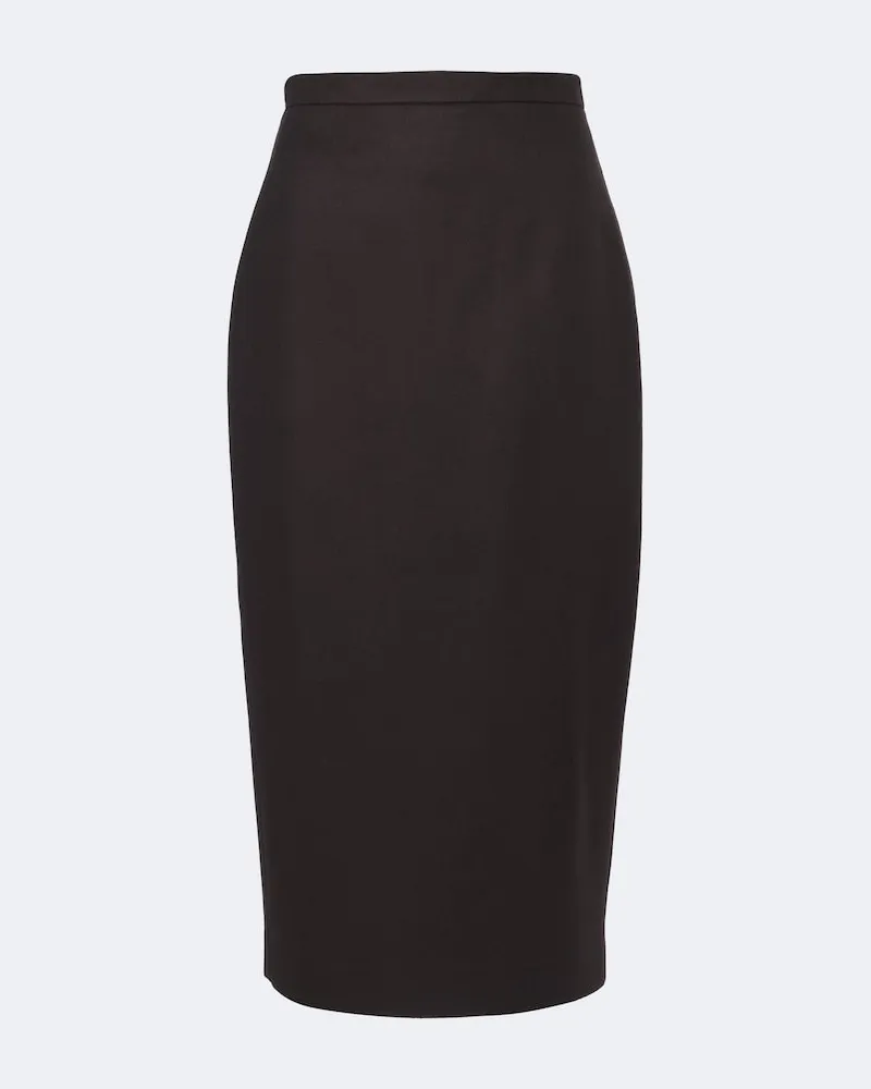 Max Mara Bleistiftrock aus Kamelhaar Braun