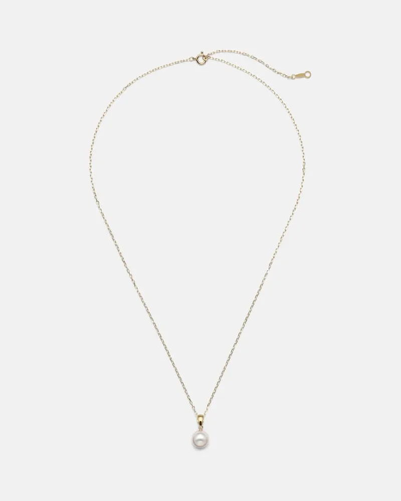 Mikimoto Halskette aus 18kt Gelbgold mit Akoyaperle Gold