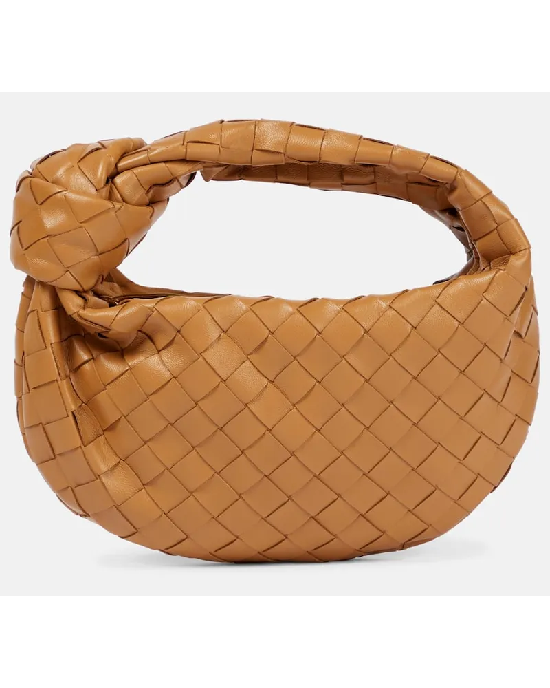 Bottega Veneta Tote Jodie Mini aus Leder Braun