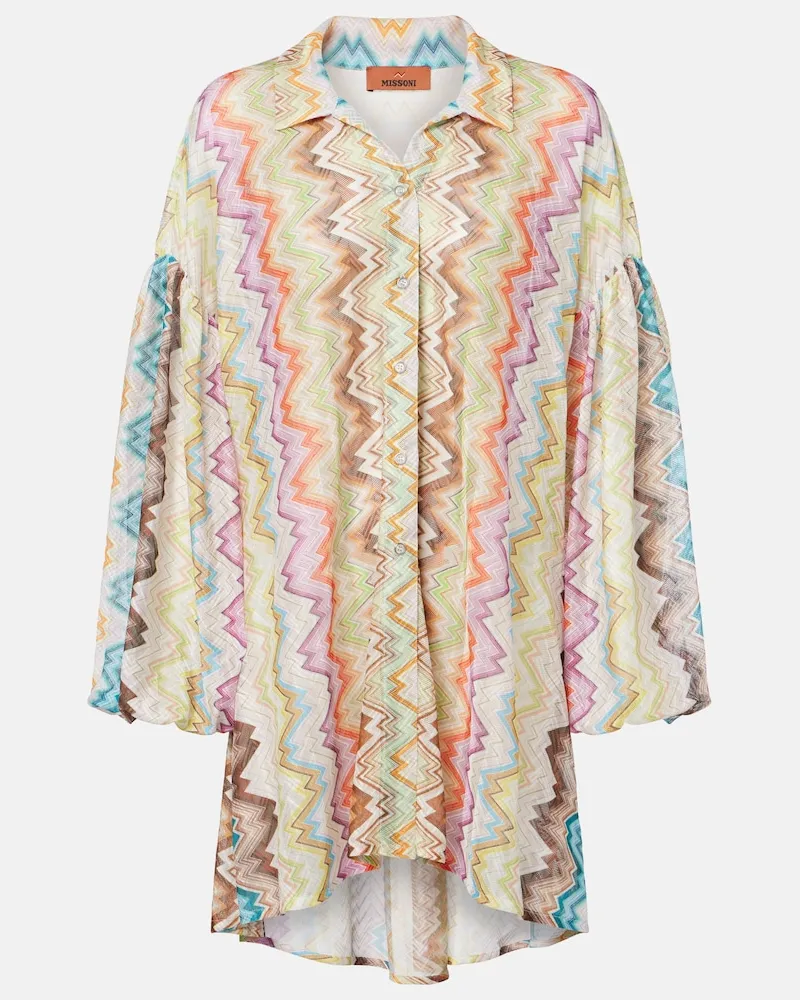 Missoni Oversize-Hemd Zigzag Multicolor