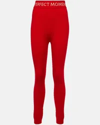 Perfect Moment Ski-Leggings BB aus Wolle Rot