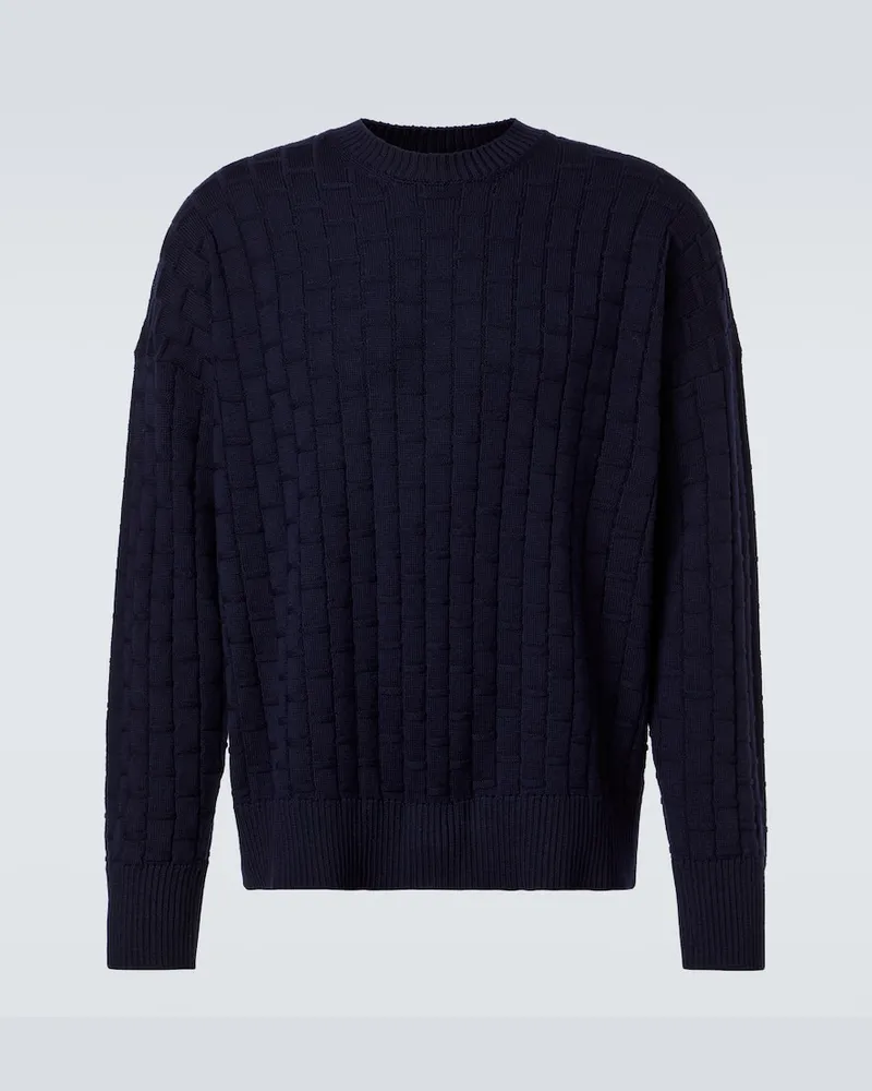 PLAN C Pullover aus Wolle Blau