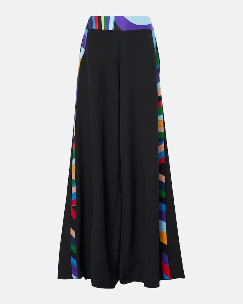 Emilio Pucci Palazzo-Hose Iride aus Cady Multicolor
