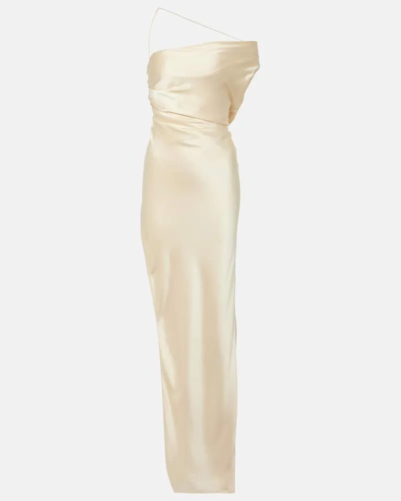 The Sei Robe aus Seidensatin Grün