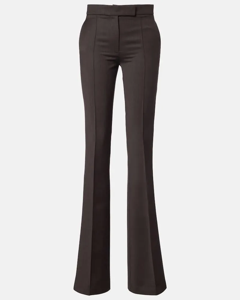 Alex Perry High-Rise-Schlaghose Braun