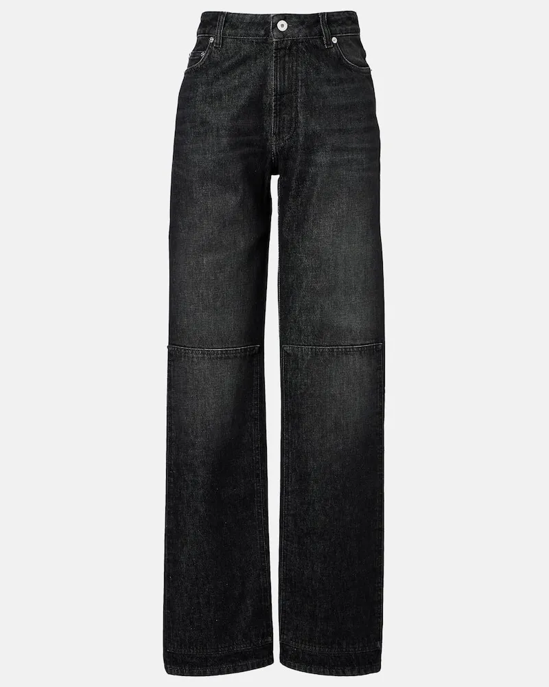 Jean Paul Gaultier High-Rise Wide-Leg Jeans Schwarz