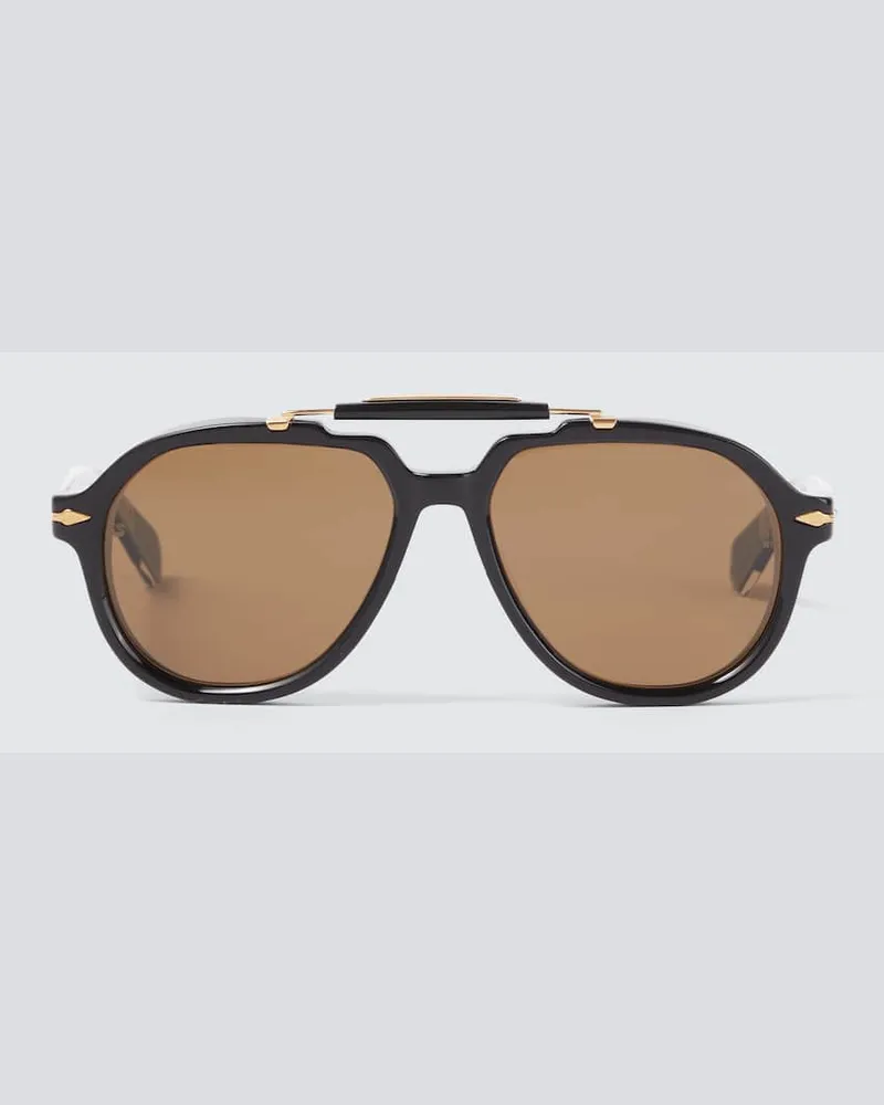 Jacques Marie Mage Aviator-Sonnenbrille Ayrton Senna 1991 Braun