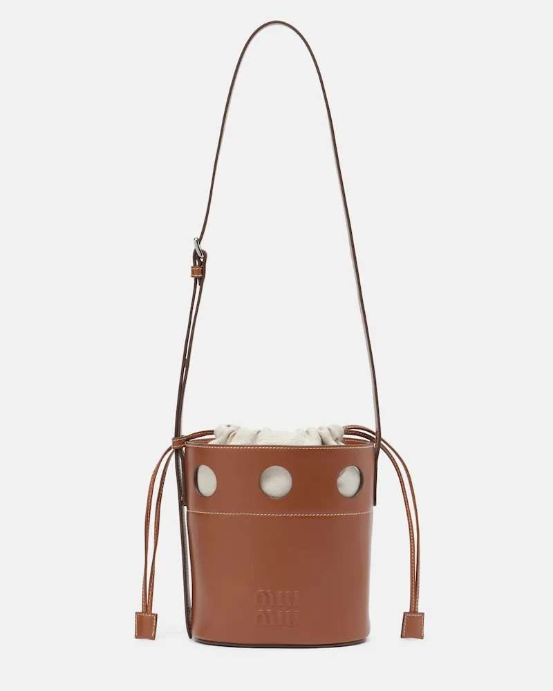 Miu Miu Tasche aus Leder Braun