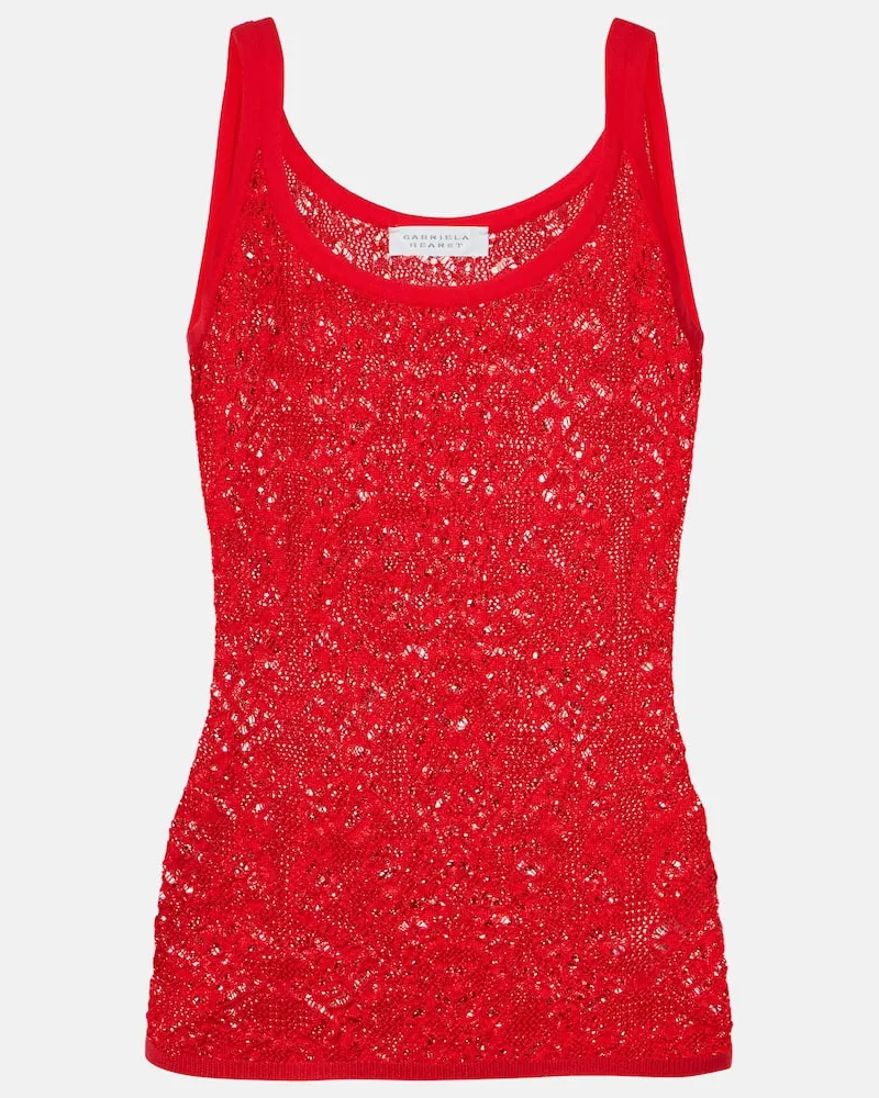 Gabriela Hearst Top Pontus aus einem Wollgemisch Rot