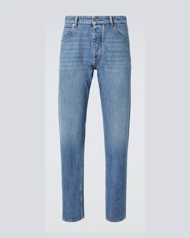 Bottega Veneta Mid-Rise Straight Jeans Blau