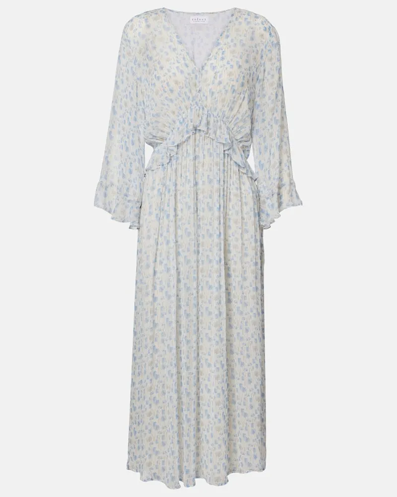 Velvet Maxikleid Aerin Weiß