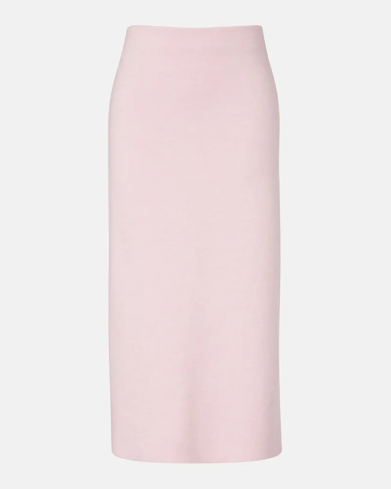 KHAITE Midirock Patri aus Wolle Pink