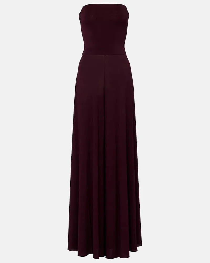 Alaïa Alaïa Jumpsuit aus Jersey Burgund