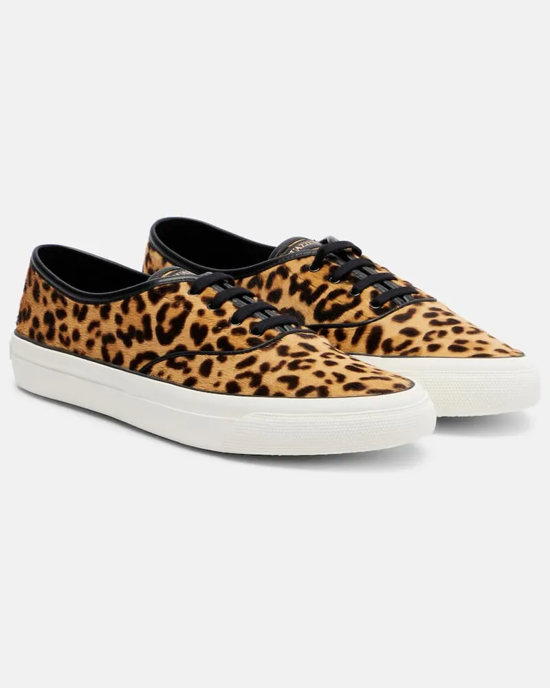 Aquazzura Sneakers Minimalist aus Leder Braun