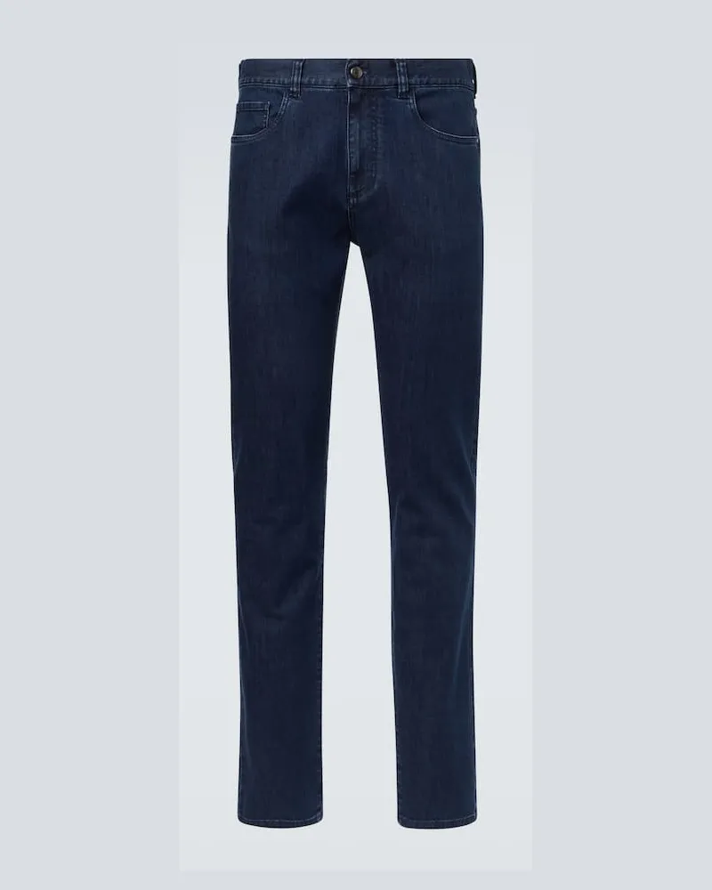 Canali Slim Jeans Blau
