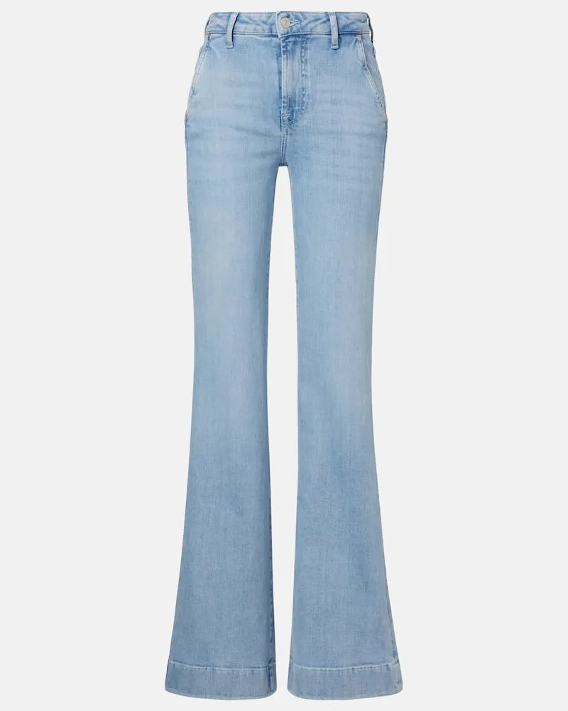 7 for all mankind High-Rise Jeans Modern Dojo Blau