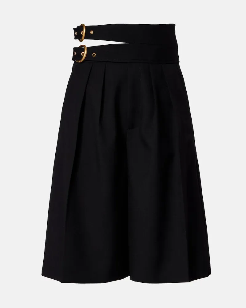 Chloé Chloé Shorts aus Schurwolle Schwarz