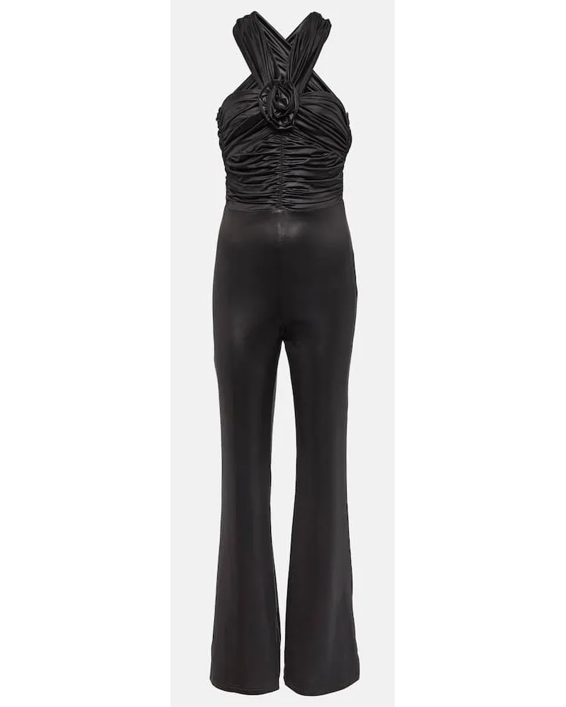 ROTATE Birger Christensen Jumpsuit aus Jersey Schwarz
