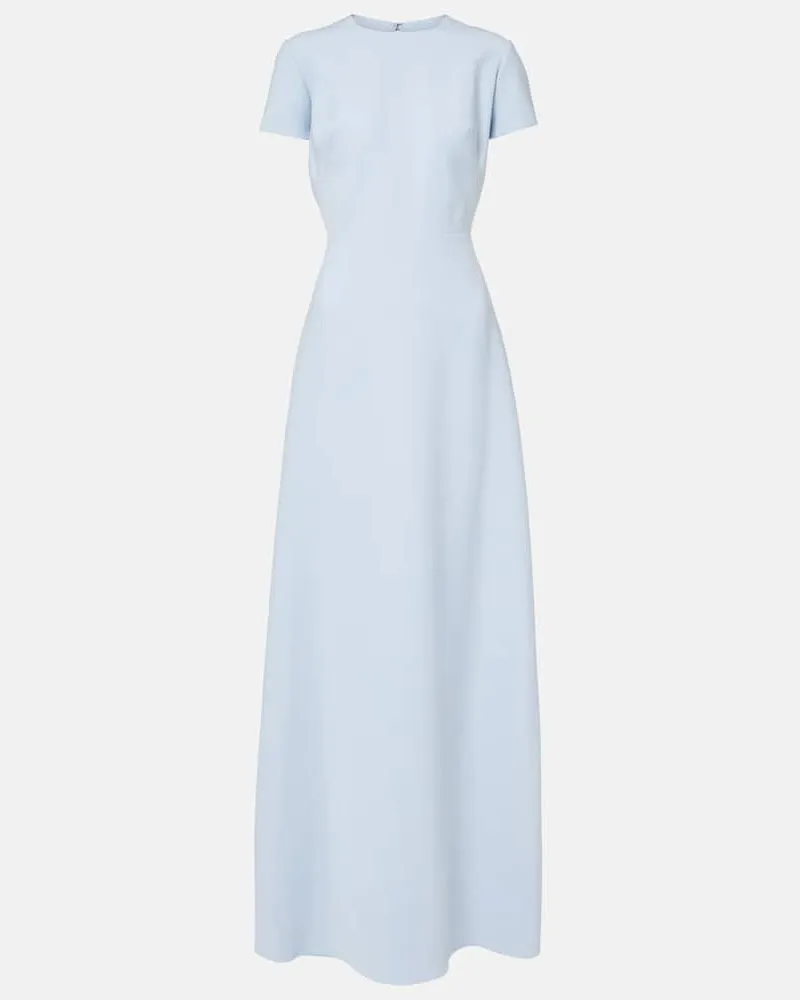 Carolina Herrera New York Robe aus Crêpe Blau