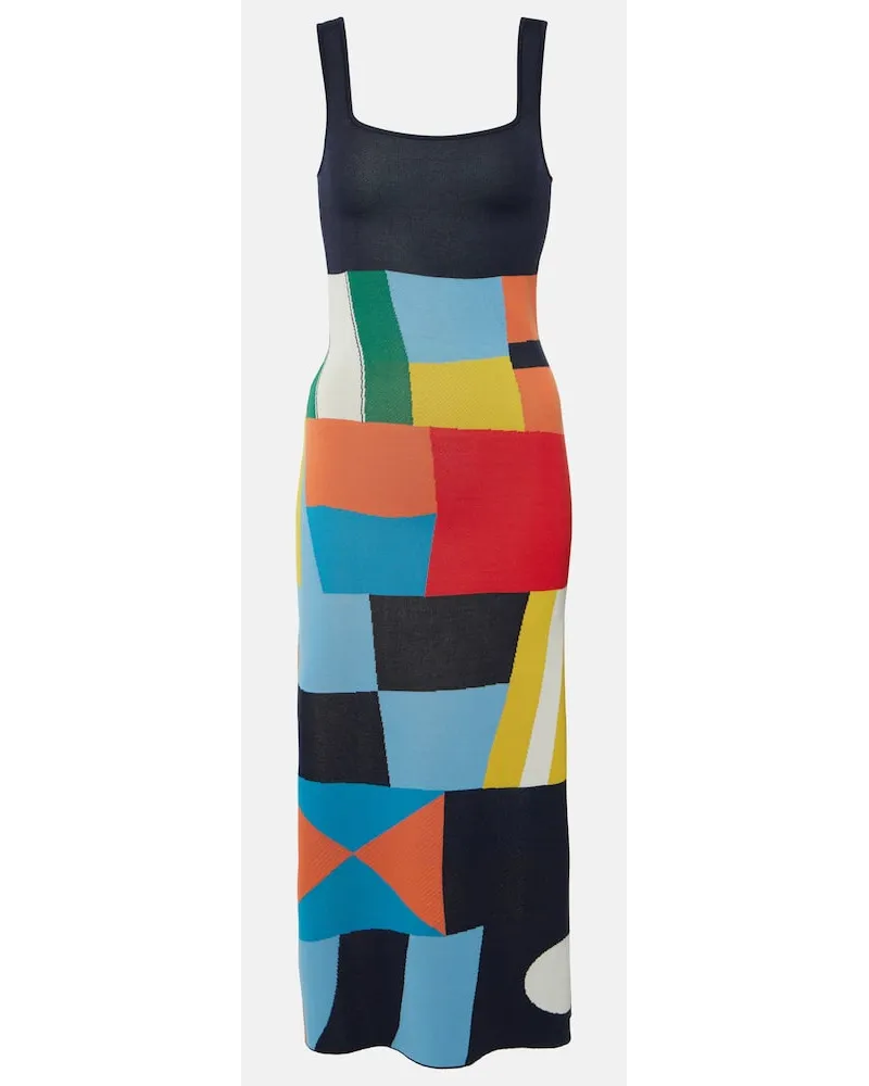 STAUD Midikleid Katie Multicolor