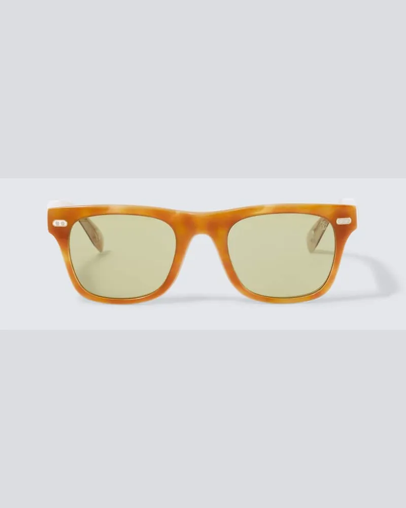 Brunello Cucinelli Eckige Sonnenbrille Braun
