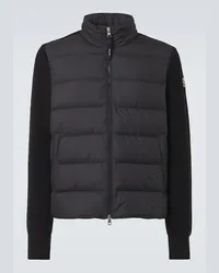 Moncler Jacke mit Wolle Schwarz