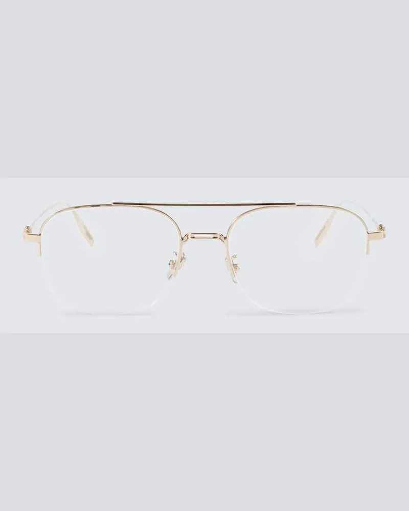 Dior Aviator-Brille NeoDiorO S5U Gold