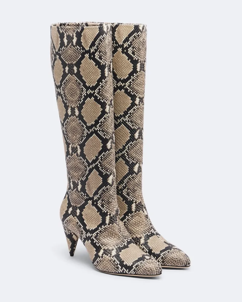 Victoria Beckham Stiefel Maverick aus Leder Beige
