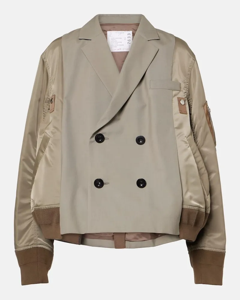 Sacai Bomberjacke Beige