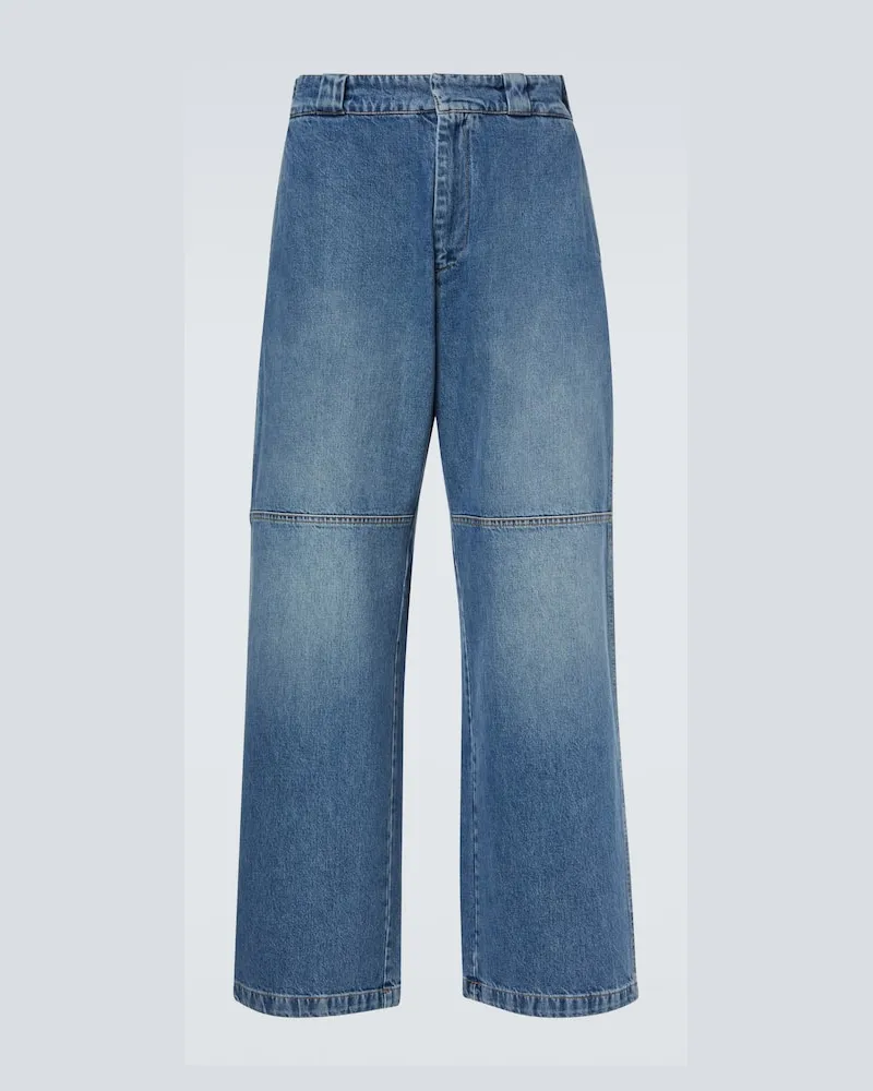 PLAN C Wide-Leg Jeans Blau