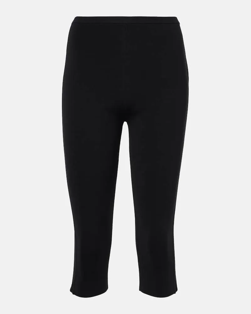 Totême Caprihose aus Jersey Schwarz