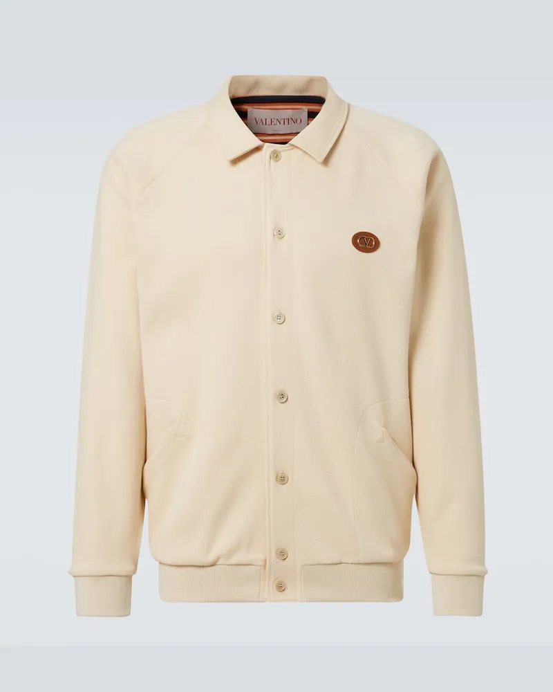 Valentino Garavani Cardigan aus einem Baumwollgemisch Weiß
