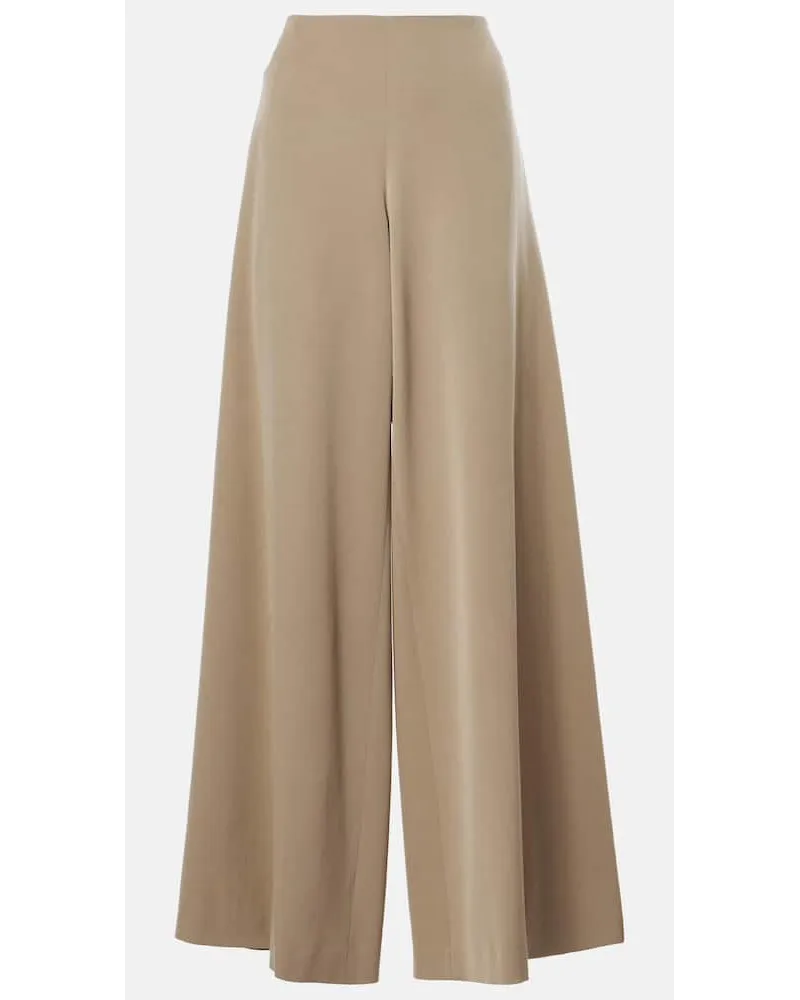 The Row Weite Hose Dela aus Wolle Grau