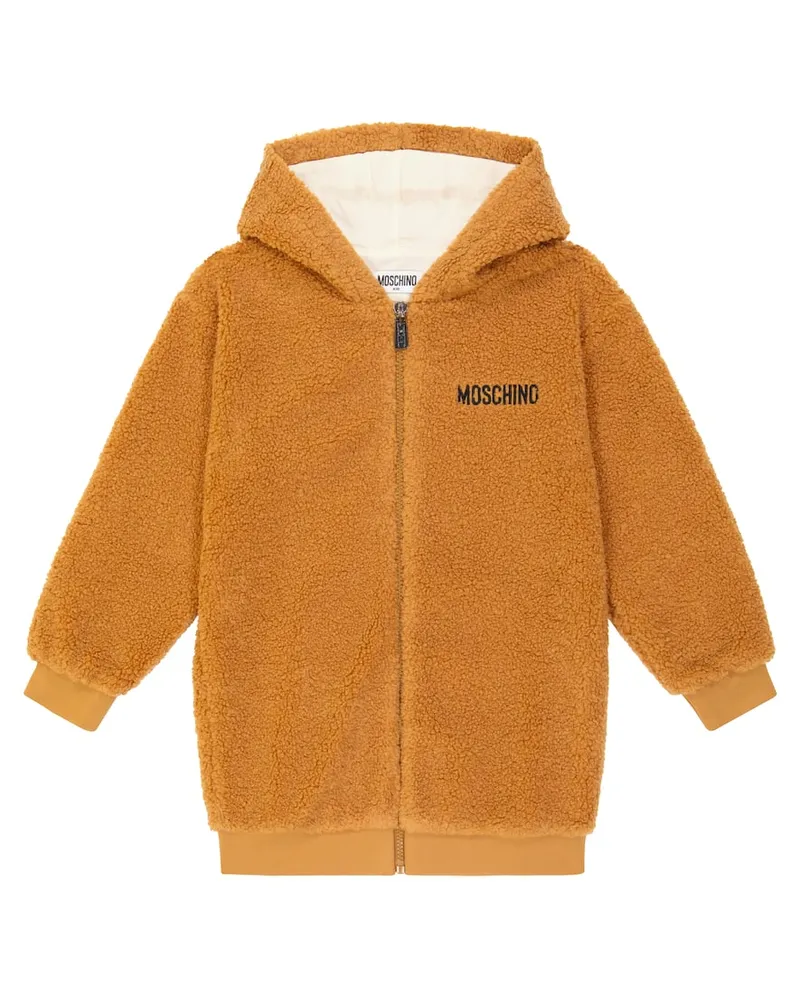 Moschino Hoodie Teddy Bear aus Jersey Braun